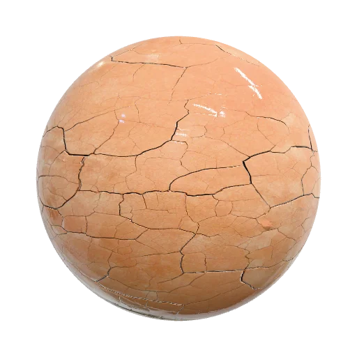 cracked desert clay — seamless stone PBR material preview