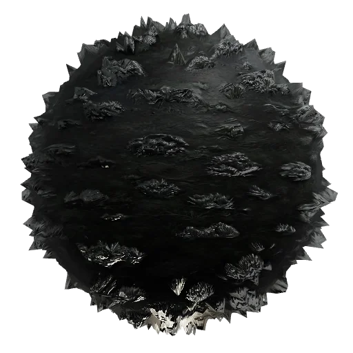 Stylized painterly dark gothic moorland ground terrain, hand-painted RTS
game texture, damp dark peaty soil with sparse — seamless ground PBR material preview