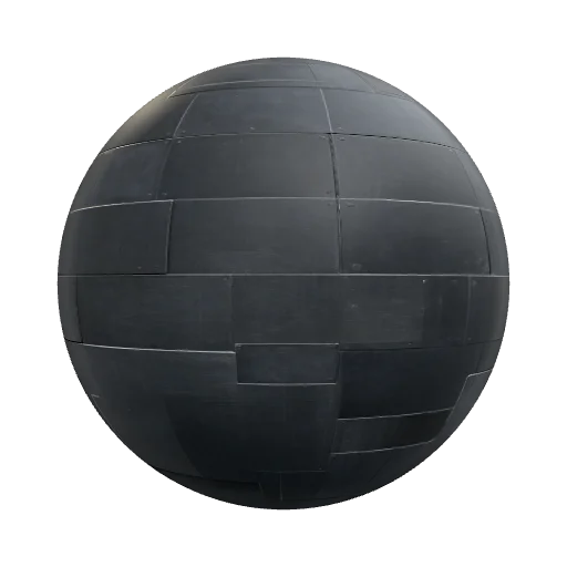 Seamless tileable PBR industrial wall material. Modular… — seamless metal PBR material preview