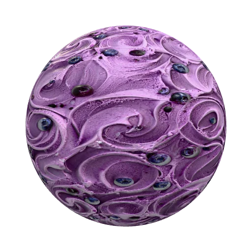 blueberry ice cream — seamless organic PBR material preview