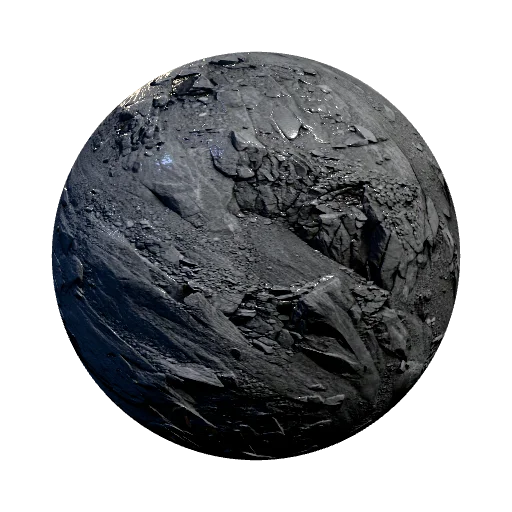 grey mountain slope for unity — seamless ground PBR material preview