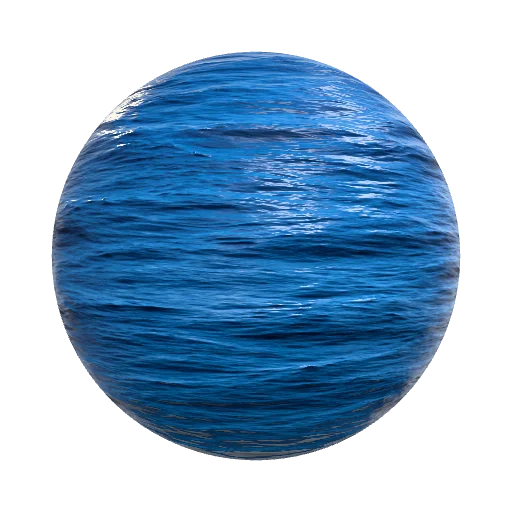 Hyperrealistic ocean surface. Deep blue, calm. — seamless other PBR material preview