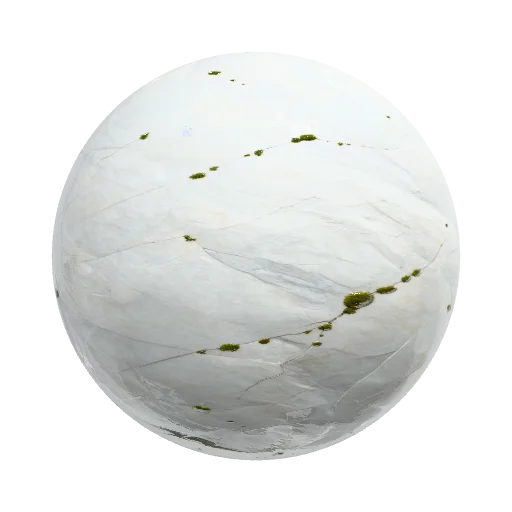 белый мрамор с трещинами не частыми в нем и в редких… — seamless stone PBR material preview
