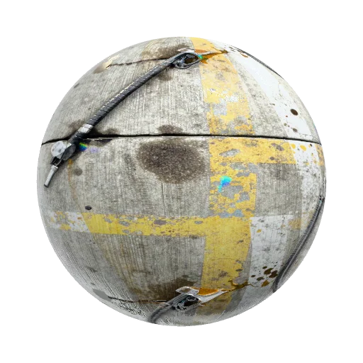 A gas station is a mix of hard, slick, and worn… — ground PBR material preview