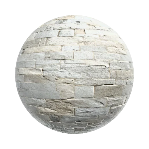 Realistic medieval castle stone bricks texture, large… — seamless stone PBR material preview