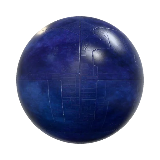 Ancient Alien Metal, flat Dark blueish purple slightly… — seamless metal PBR material preview