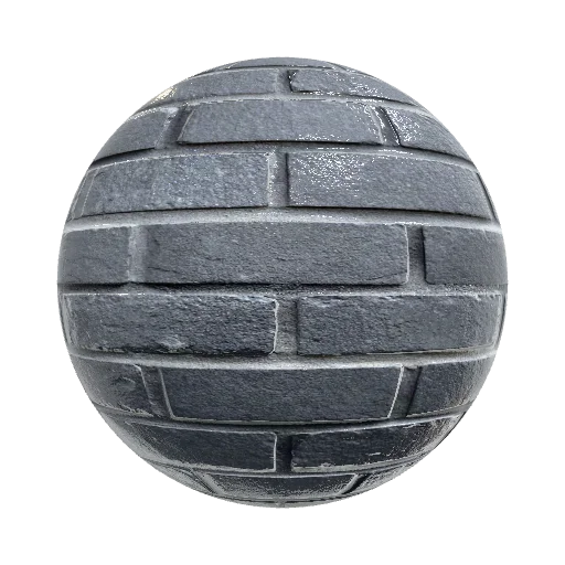 cracked bricks that are grey — stone PBR material preview