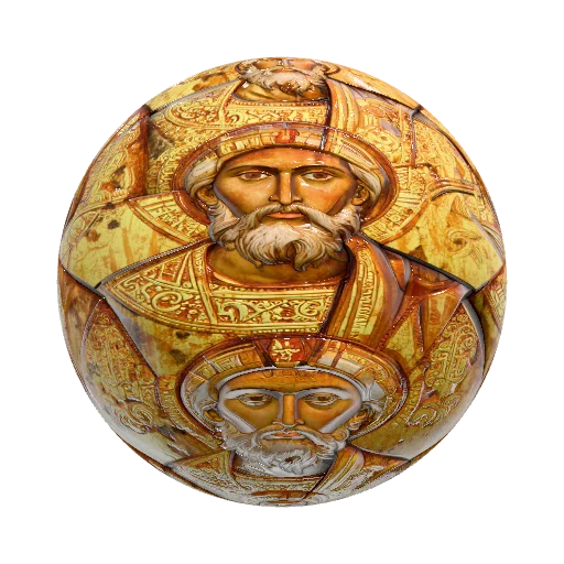 икона николай чудотворец — stone PBR material preview