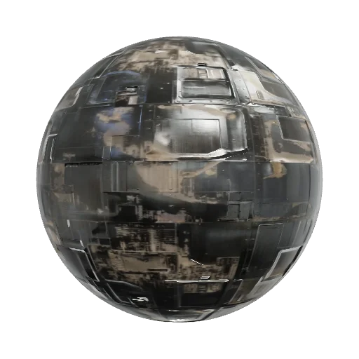 space craft metal alloy — seamless metal PBR material preview