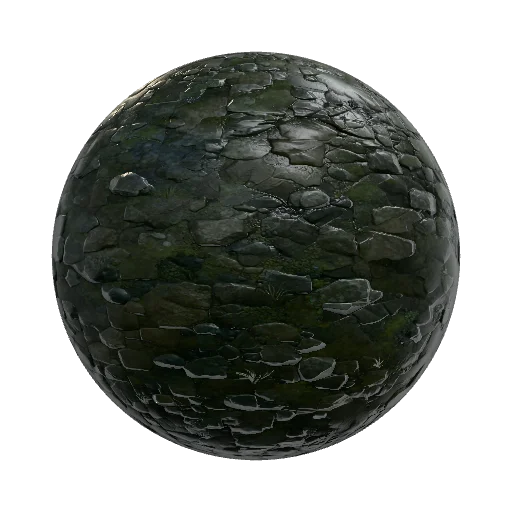 ART STYLE (critical): a stylized fantasy-RTS game… — seamless ground PBR material preview
