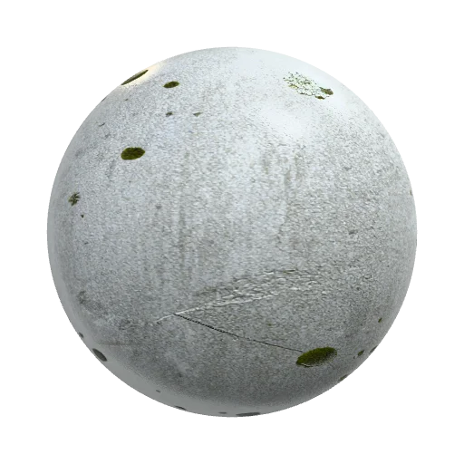 realistic concrete, small amount of moss — seamless stone PBR material preview