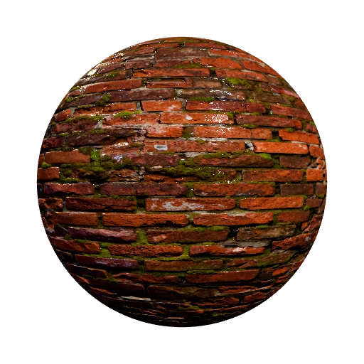 Seamless tileable PBR texture of an old weathered brick… — seamless stone PBR material preview