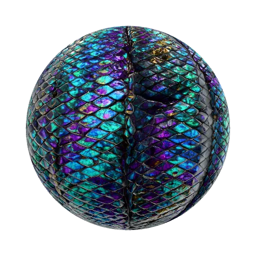 Macro photography, extreme close-up of mythical dragon… — organic PBR material preview
