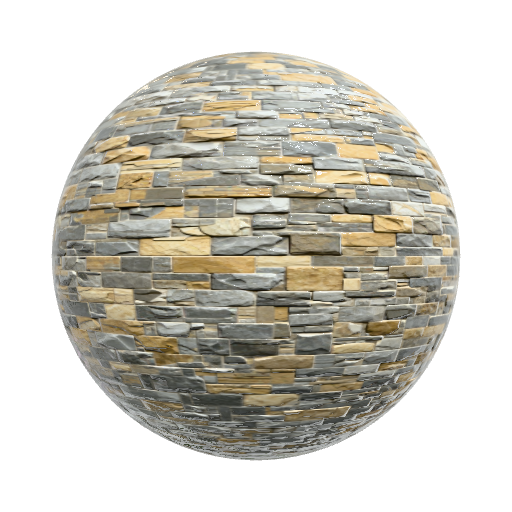 mauerwerk einer alten festung angelehnt an eine bastion… — seamless stone PBR material preview