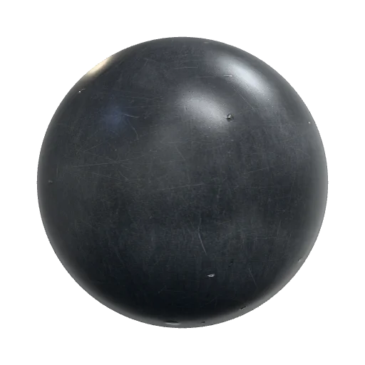 A close-up view of a dark gray metal sheet exhibiting… — seamless metal PBR material preview