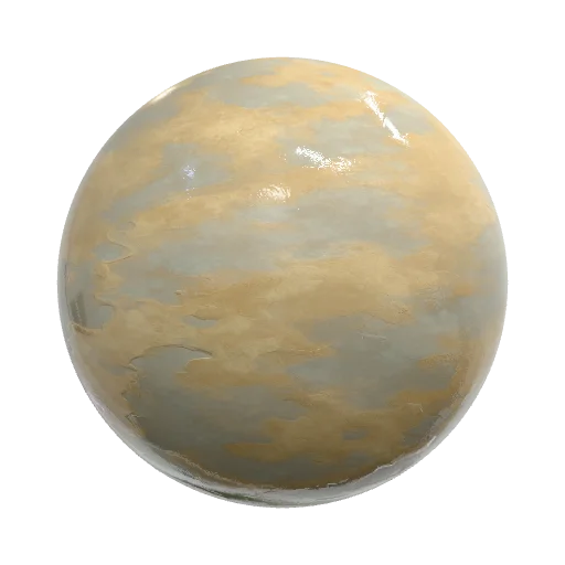 ART STYLE (critical): a stylized fantasy-RTS game… — seamless ground PBR material preview