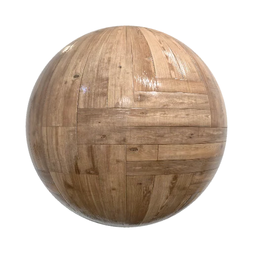 старый пол из параллельных старых досок — seamless wood PBR material preview