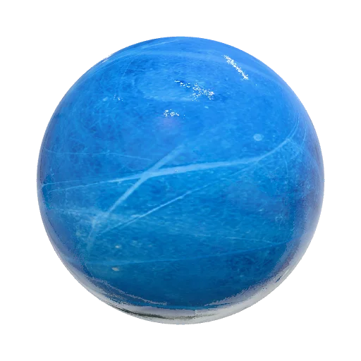 Clean Deep Clear Blue Ice — seamless other PBR material preview