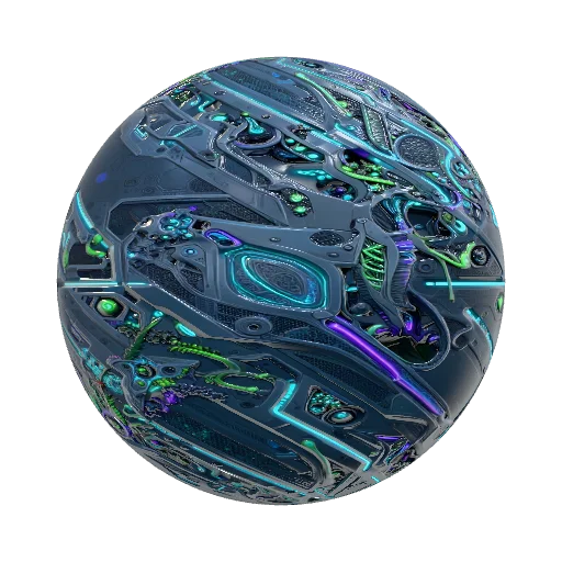 A futuristic space bridge texture featuring sleek… — metal PBR material preview