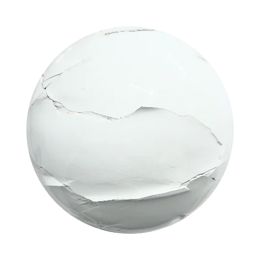 Seamless monumental white ceramic and mineral… — seamless stone PBR material preview