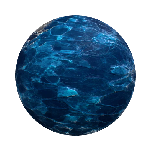 Photorealistic PBR transparent ocean surface, top-down… — other PBR material preview