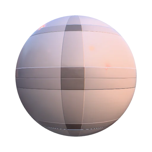 Seamless tileable pixel art texture, 32x32 pixels… — metal PBR material preview