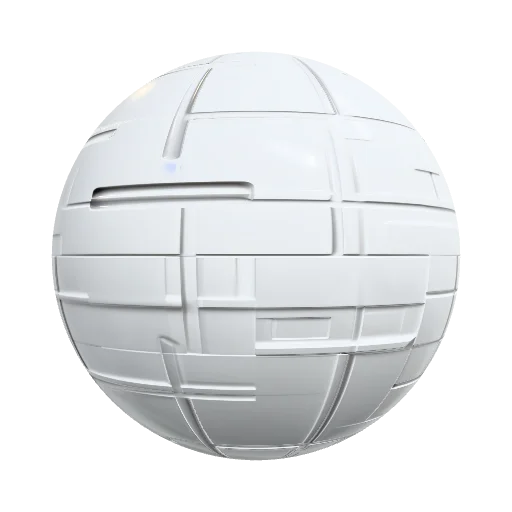 mirror's edge, white, wall — seamless metal PBR material preview
