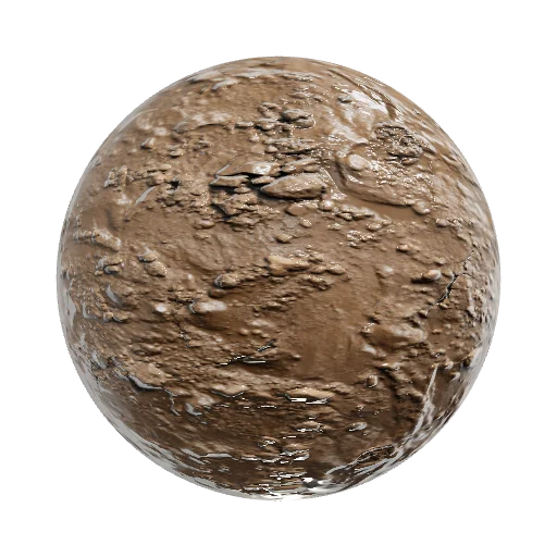 Hyperrealistic mud material. PBR. — seamless organic PBR material preview