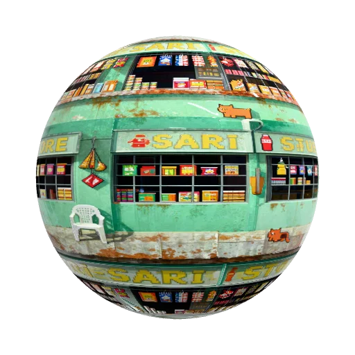 Picture a 32×32 pixel tile, hard edges, no… — stone PBR material preview