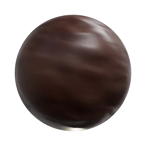 A seamless PBR material of medieval flat matte leather. Dark brown leather textu — seamless fabric PBR material preview