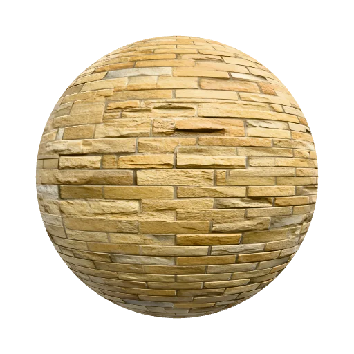 стена из песчаного кирпича — seamless stone PBR material preview