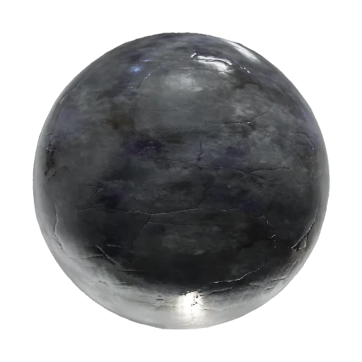 Dark wet cracked concrete floor albedo texture, dirty… — seamless stone PBR material preview