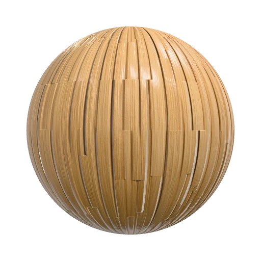 WPC Fluted Panel — seamless organic PBR material preview