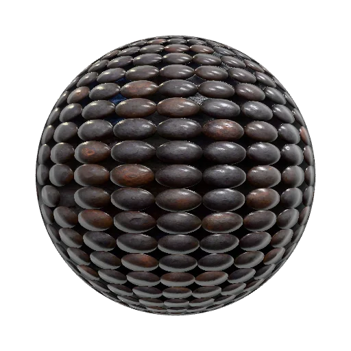 Hyperrealistic cannon ball artilery. — seamless metal PBR material preview