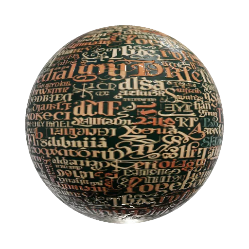 Word art for slogan — seamless wood PBR material preview