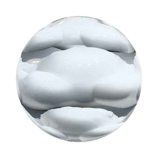 Single stylized cumulus cloud, Zelda Echoes of Wisdom… — organic PBR material preview
