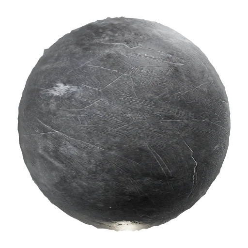 Сгенерируй материал потертого металла на оружии — seamless metal PBR material preview