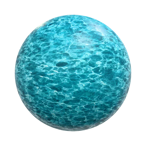 sea lagoon water ripple smnall waves and caustics — other PBR material preview