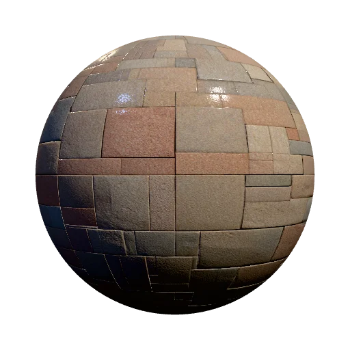 тротуар — seamless ground PBR material preview