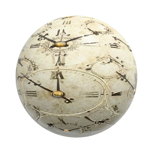 A seamless PBR texture for a cylindrical clock face… — seamless stone PBR material preview