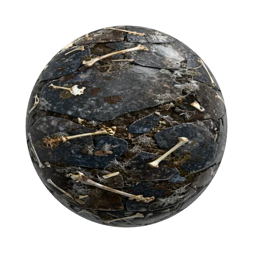 жуткий пол — seamless stone PBR material preview