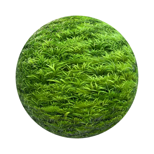 Grass, cartoon style Hand Paint — seamless organic PBR material preview
