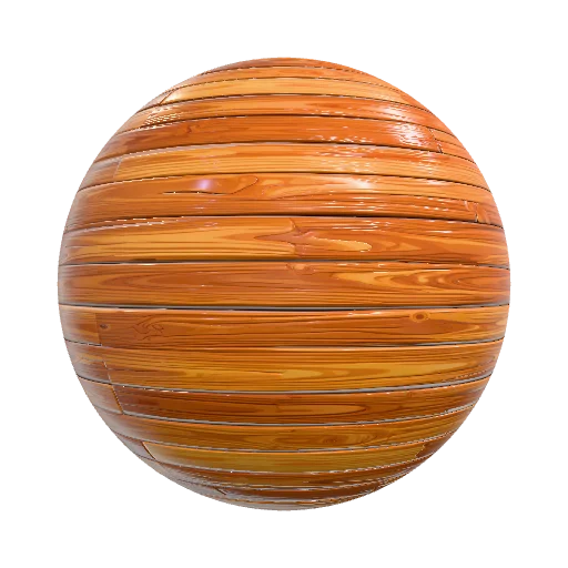 Styalised old wood in cartoon style — seamless wood PBR material preview
