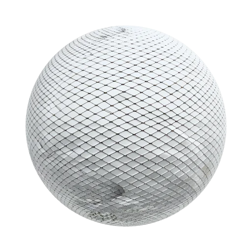 trasparent fishnet — seamless fabric PBR material preview