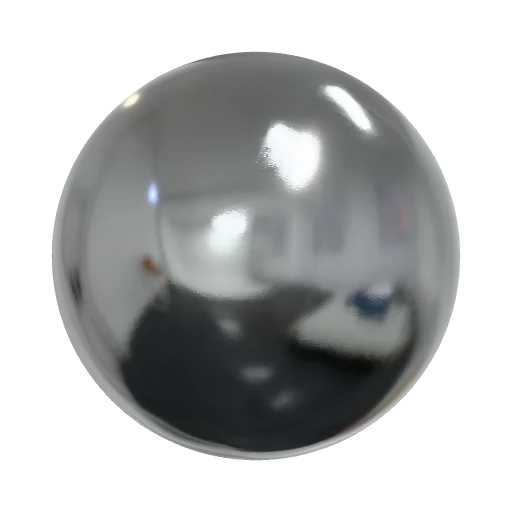 chrome — seamless metal PBR material preview