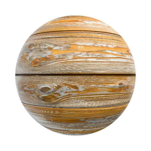 weathered oak planks — wood PBR material preview