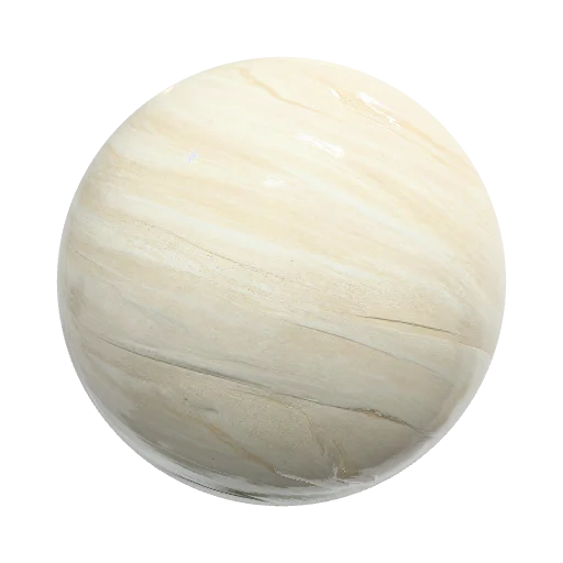Travertine Crema — seamless stone PBR material preview